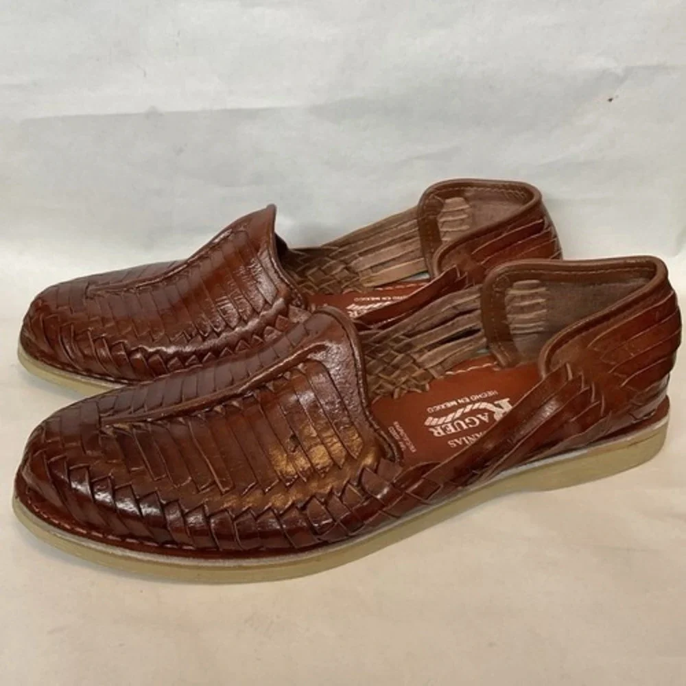 NWOB Raguer Brown Hand Crafted Authentic Mexican Huarache Sandals Men 11 Mexico